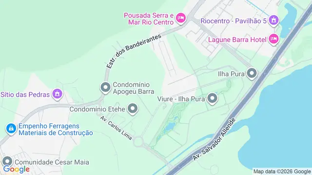 Mapa do bairro Camorim, Rio de Janeiro - RJ