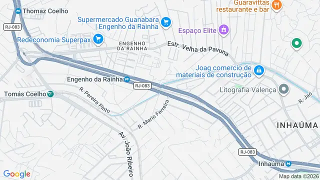 Mapa do bairro Engenho da Rainha, Rio de Janeiro - RJ
