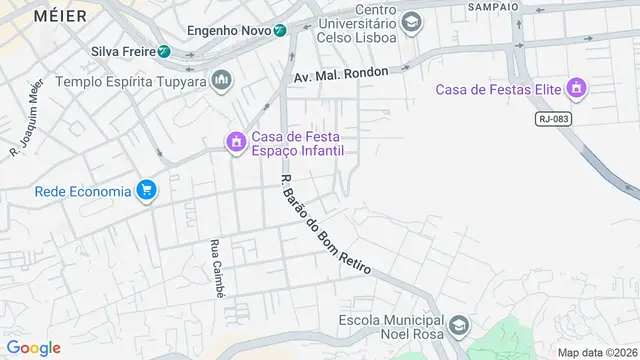 Mapa do bairro Engenho Novo, Rio de Janeiro - RJ