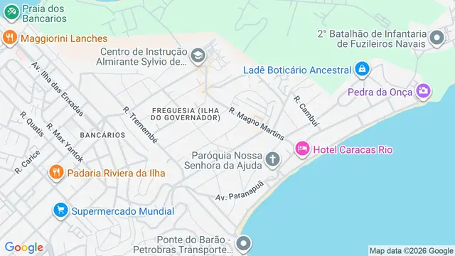 Mapa do bairro Freguesia (Ilha do Governador), Rio de Janeiro - RJ