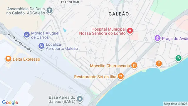 Mapa do bairro Galeão, Rio de Janeiro - RJ