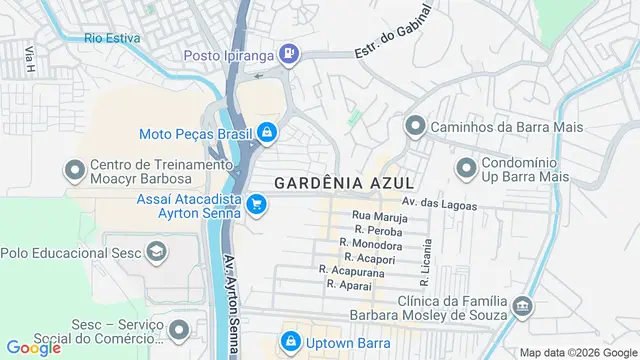 Mapa do bairro Gardênia Azul, Rio de Janeiro - RJ