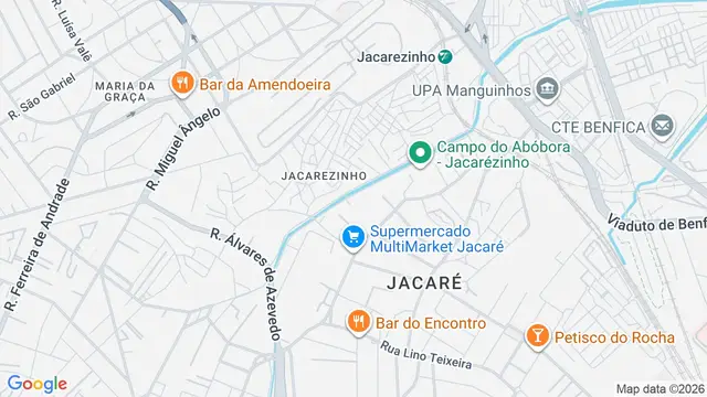 Mapa do bairro Jacaré, Rio de Janeiro - RJ