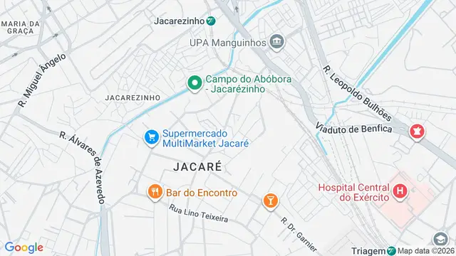 Mapa do bairro Jacarezinho, Rio de Janeiro - RJ