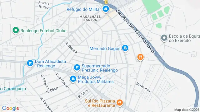 Mapa do bairro Magalhães Bastos, Rio de Janeiro - RJ