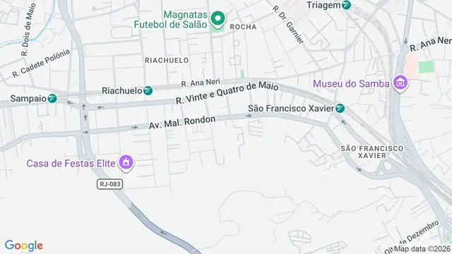 Mapa do bairro Mangueira, Rio de Janeiro - RJ