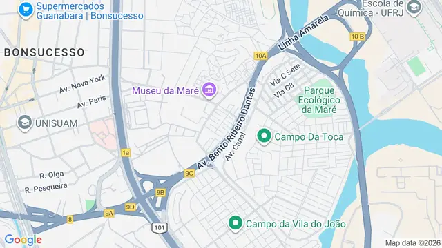 Mapa do bairro Maré, Rio de Janeiro - RJ