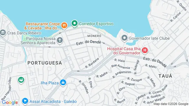 Mapa do bairro Moneró, Rio de Janeiro - RJ