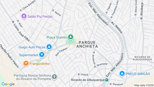 Mapa do bairro Parque Anchieta, Rio de Janeiro - RJ