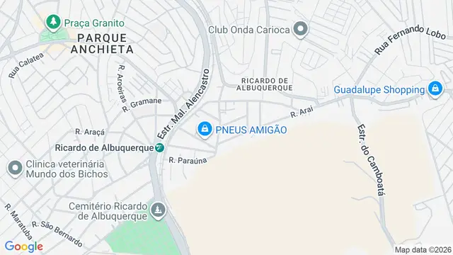 Mapa do bairro Ricardo de Albuquerque, Rio de Janeiro - RJ