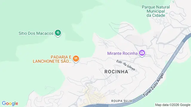 Mapa do bairro Rocinha, Rio de Janeiro - RJ