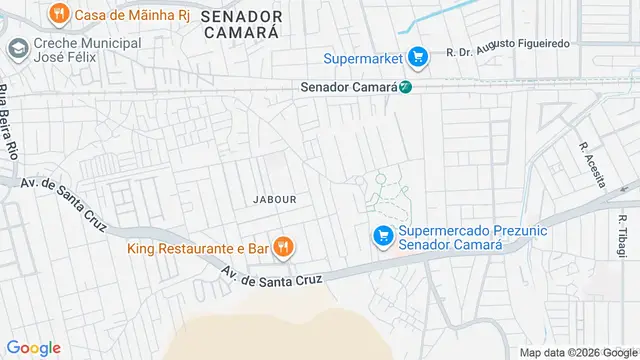Mapa do bairro Senador Camará, Rio de Janeiro - RJ