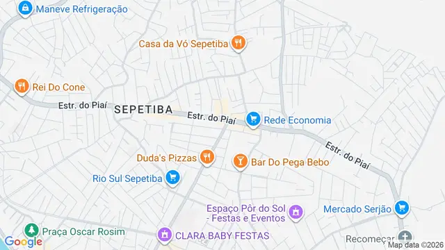 Mapa do bairro Sepetiba, Rio de Janeiro - RJ