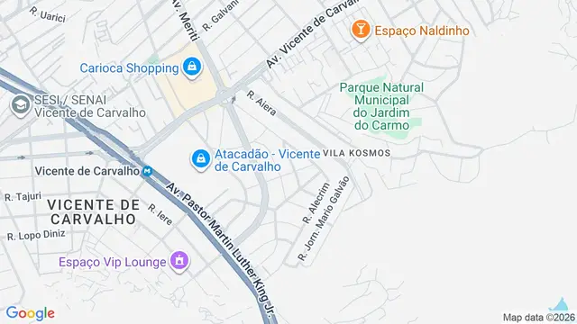 Mapa do bairro Vila Kosmos, Rio de Janeiro - RJ